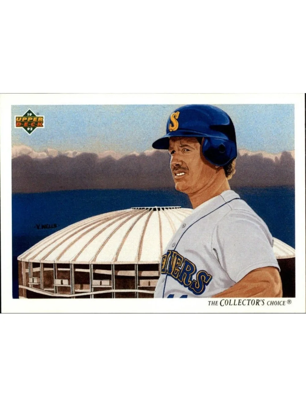Edgar Martinez 1992 Upper Deck MLB #91 Team Checklist Card Seattle Mariners